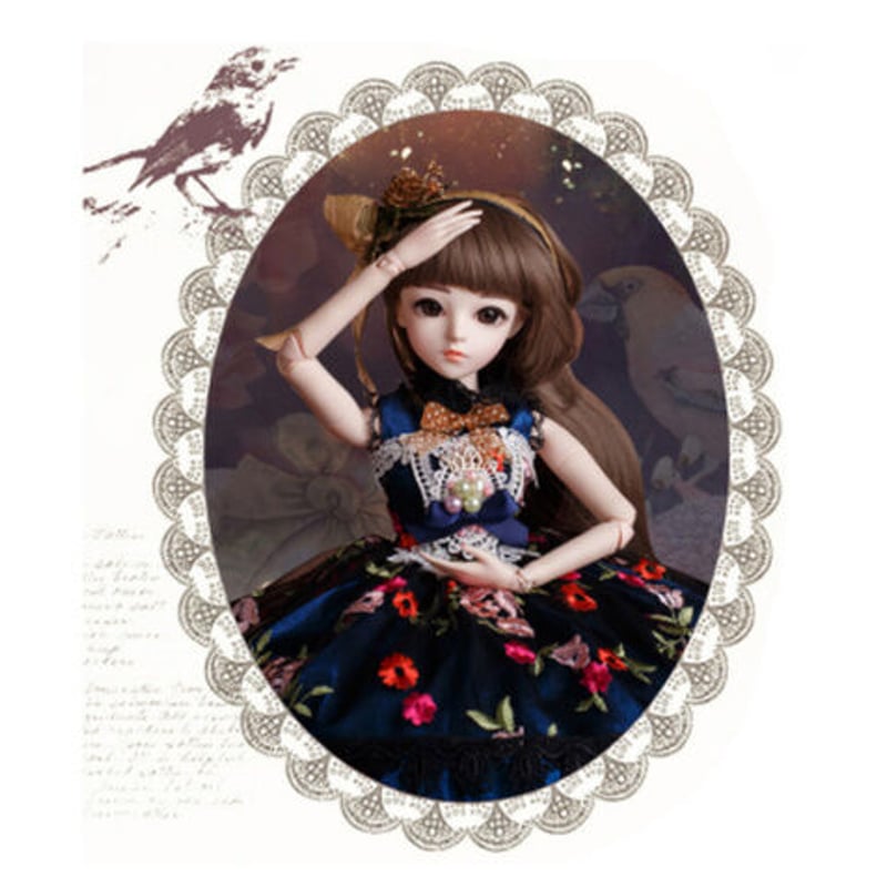 球体関節人形 メイク済 BJD コスプレ 本体＋服＋靴＋眼球＋ウィッグ 1