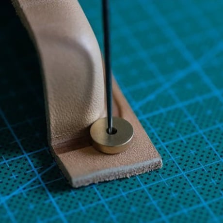レザークラフト 6 個セット 足 円形 マージン 切断 スペーサー ディスク 真鍮