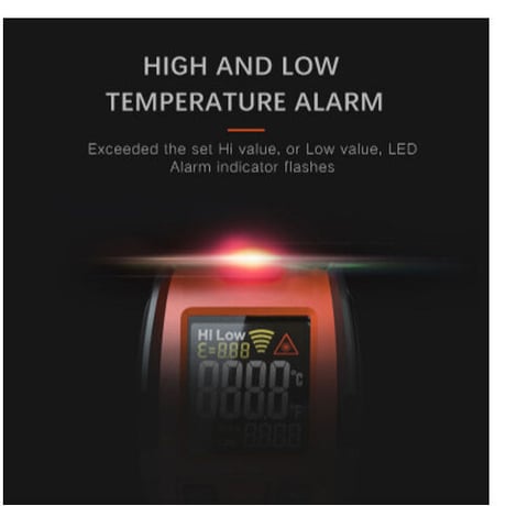 LOMVUM 赤外線温度計 非接触 範囲-50℃～580℃ レーザー 電池式 ガンタイプ おすすめ 料理 家庭用 衛生 業務用 デジタル温度計 温度測定器 DIY 人気