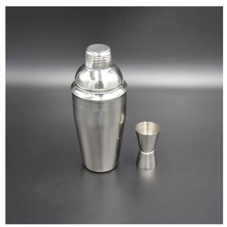 550ml カクテルシェーカー ステンレススチール製 カクテル 泡 バーツール ワインシェイカー 5点セット