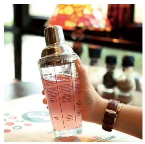 400ml ガラス製 カクテルシェーカー バー お酒 バーツール