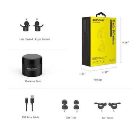 wonstart w302 防水 ワイヤレス イヤホン Bluetooth 軽量 iPhone Android対応 無線 / beats Erato Apollo airpods BOSE SONY
