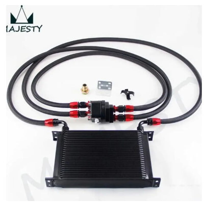 汎用 25段 オイルクーラー 専用電ファンセット オイルフィルター 移設