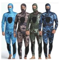素潜り 漁 ウエット スーツ 魚突き 業務用 3mm 迷彩 カモフラ 柄 デザイン ピース ダイビング サーフィン