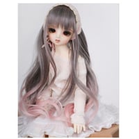 BJD ウィッグ ロング ウェーブ 美髪 球体関節人形 カスタムドール 人形用 かつら 髪 耐熱 DD SD MSD YOSD 選べる4サイズ