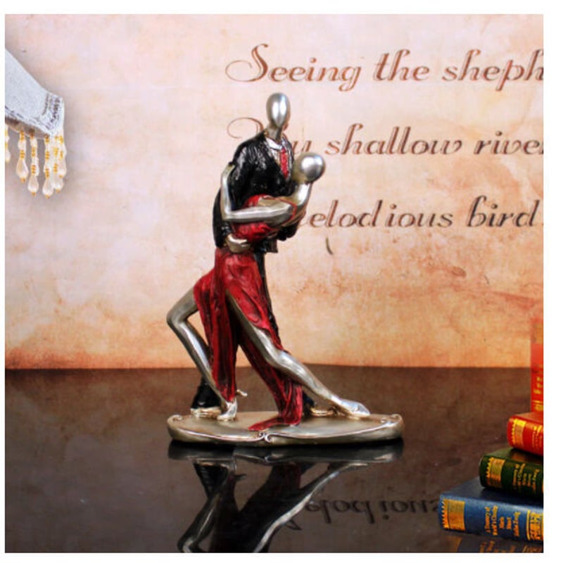 オブジェ】 置物 北欧インテリア ダンス ペア 社交 ソシアルダンス