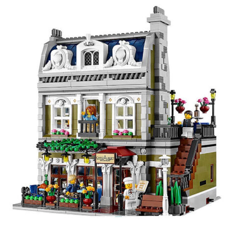 レゴ クリエイター パリのレストラン 10243 互換 ブロック 2418ピース