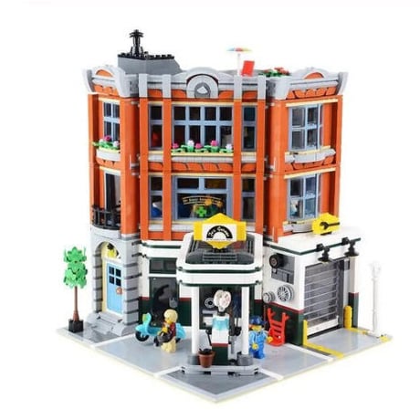 レゴ互換 10264 クリエイター・エキスパート コーナー・ガレージ（自動車整備工場） Corner Garage LEGO互換 おもちゃ ホビー
