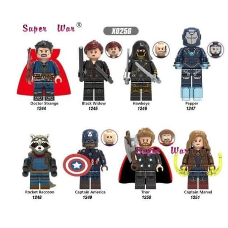 LEGO風 レゴ互換 アベンジャーズ 8体セット 9パターンから選択可能 アメコミ マーベル