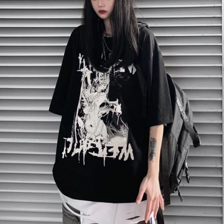 プリント 半袖 Tシャツ【二色展開】