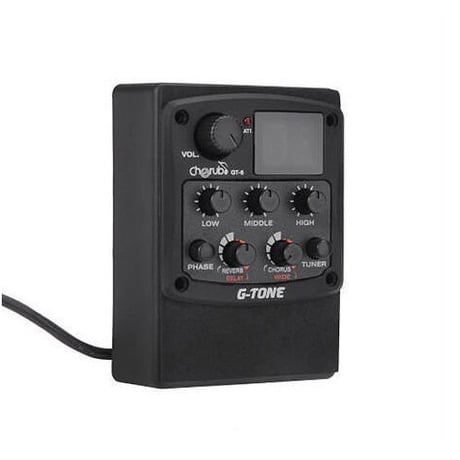 Cherub GT-6 アコースティックギター プリアンプ 3-Band EQ エコライザー 液晶チュー アコギ