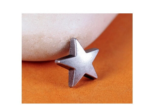 レザークラフト 30個セット スター メタル リベット スタッズ 5