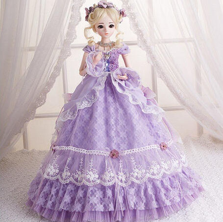 60cm 1/3 サイズ パープルドレス プリンセス かわいい女の子 60cm 1/3 サイズ パープルドレス プリンセス かわいい女の子