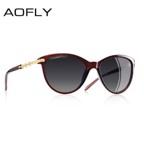 偏光サングラス レディース 大人気 キャッツアイ UV400 AOFLY 紫外線99％カット 偏光レンズ キャットアイ ポリカーボネート 軽量 安い 釣り 運転 登山 アウトドア かわいい 選べる4色