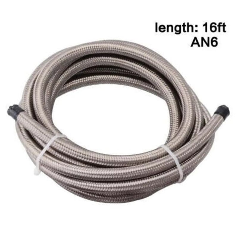 ステンレスメッシュ オイルクーラー ホースセットフィッティング AN6