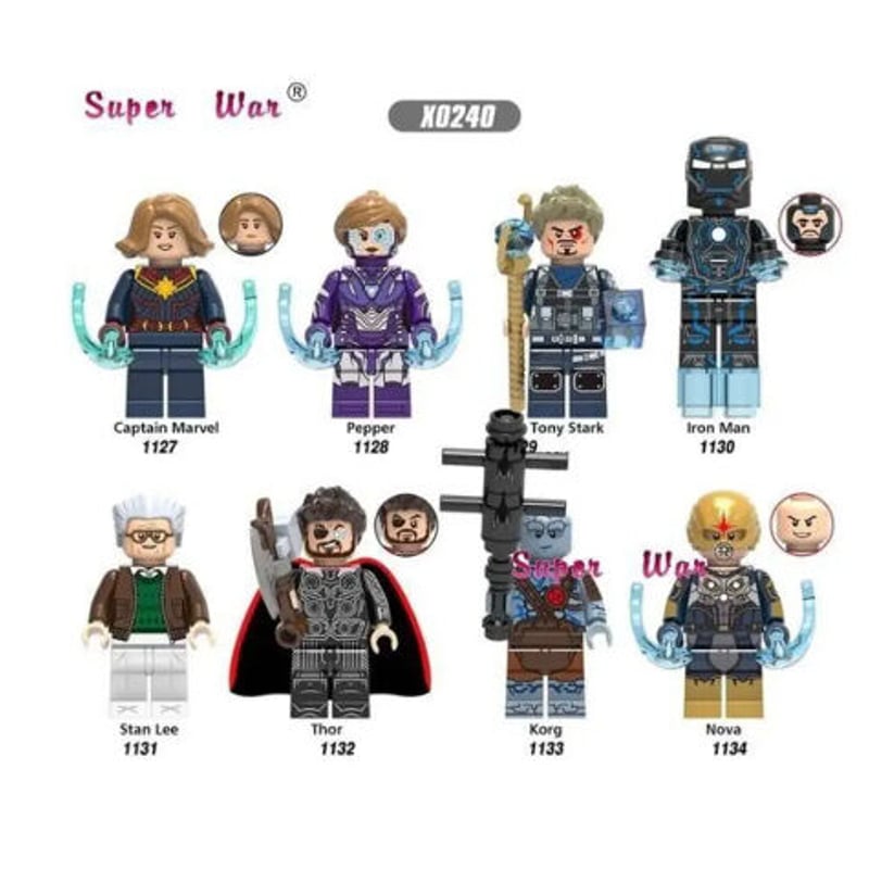 LEGO風 レゴ互換 アベンジャーズ 8体セット 9パターンから選択