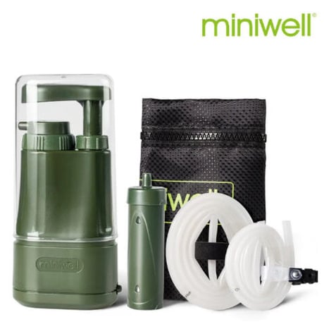 miniwell 浄水器 携帯 除去率 99.9％ 医療レベル 高性能フィルター 持ち運び便利 旅行 釣り 登山 サバイバル 防災 災害対策 L610