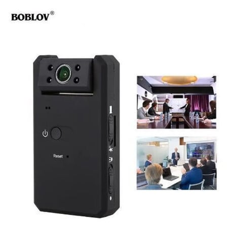 ボブロフMD90ミニDVカメラ 黒 1080P 赤外線 ナイトビジョン ミニビデオカメラ 180度回転モーション検知機能 防犯
