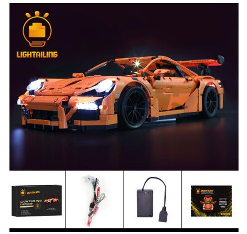 レゴ テクニック 42056 ポルシェ 911 GT3 RS 互換 [LEDライトキット+