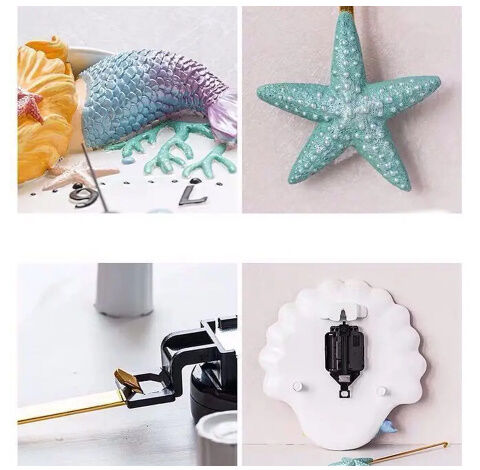 壁掛け時計 クロック かけ時計 掛け時計 かわいい 人魚姫 | World