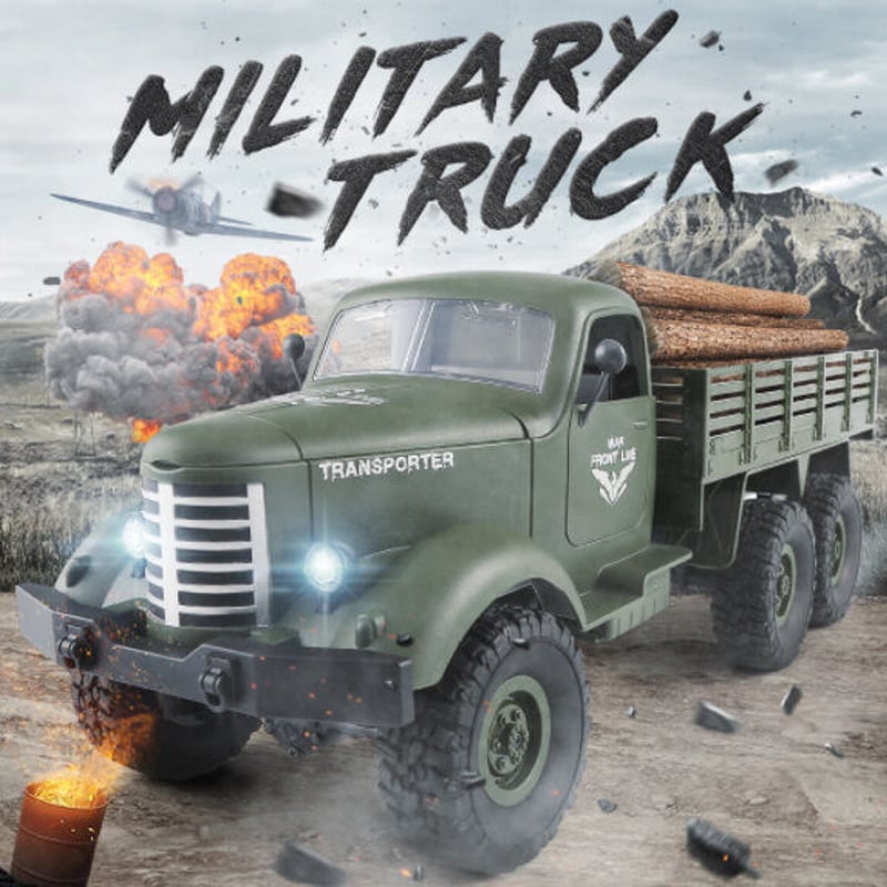 ラジコン オフロード 4WD 軍用トランククローラー JJRC Q61 1/16