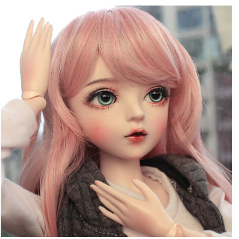 フランス人形 西洋 球体関節 お姫様 お嬢様 女の子 BJD 帽子ロングヘア7