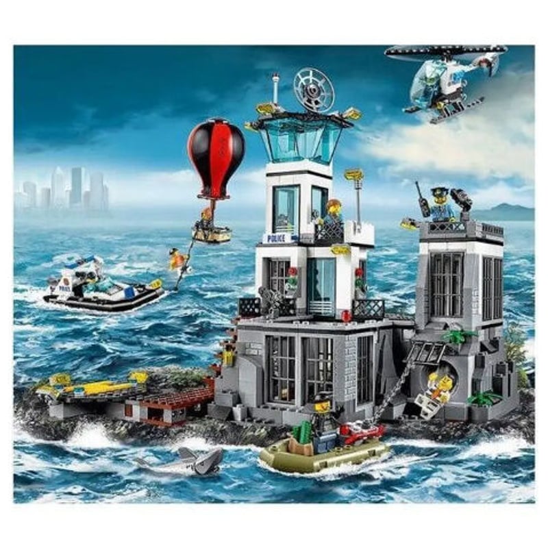 レゴ互換 シティ 島の脱走劇 60130 おもちゃ ホビー ブロック LEGO互換  