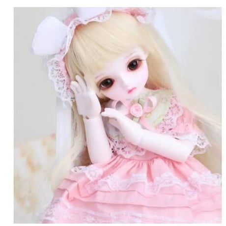 BJDドール 球体関節人形 1／6 26cm 女 人形本体 ヘッド+ボディ+眼球+服装+ウィッグ＋メイク フルセット カスタムドール 人形