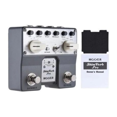 MOOER ShimVerb デジタル エフェクト ギター ペダル フットスイッチ エフェクター リバーブ エレキ