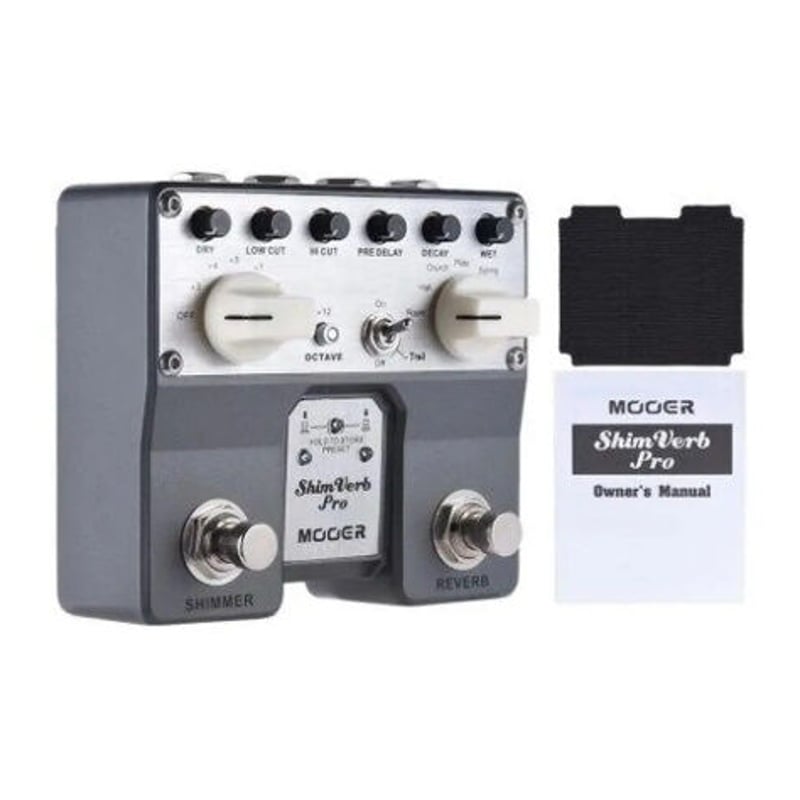 MOOER ShimVerb デジタル エフェクト ギター ペダル フットスイッチ