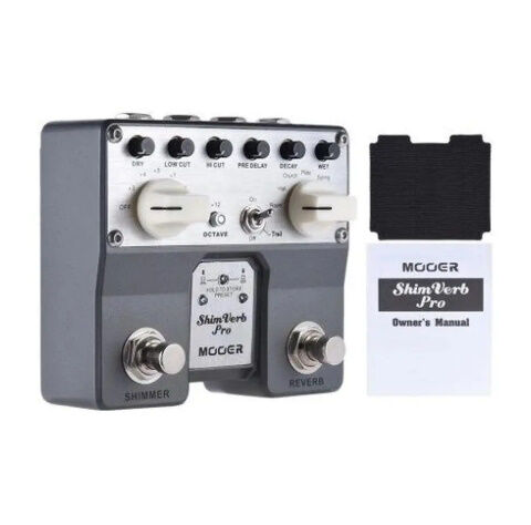 MOOER ShimVerb デジタル エフェクト ギター ペダル フットスイッチ