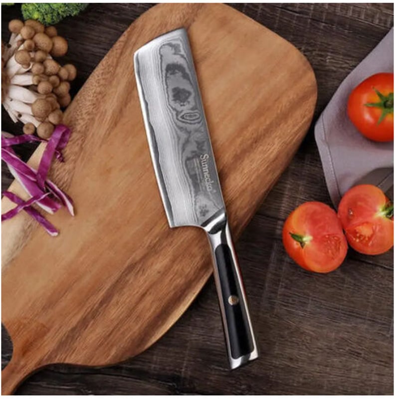 Sunnecko プロ用 7インチ クリーバーナイフ 日本製VG10コアスチール