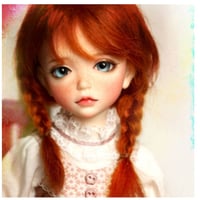 カスタムドール BJD 本体+眼球+メイクアップ済 球体関節人形 女の子 そばかす 幼SDサイズ 1/6 ノーマルスキン