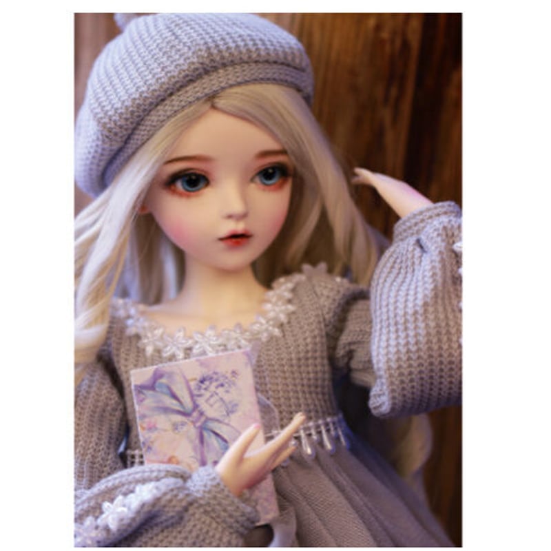 銀髪の美少女】 BJD フルセット 1/3 60cm 球体関節人形 本体+ 銀髪の美少女】 BJD フルセット 1/3 60cm 球体関節人形 本体+