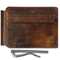 4色展開 マネークリップ付き 薄型財布