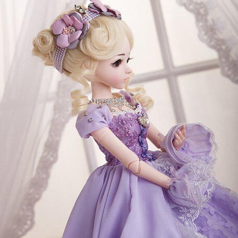 60cm 1/3 サイズ パープルドレス プリンセス かわいい女の子 60cm 1/3 サイズ パープルドレス プリンセス かわいい女の子