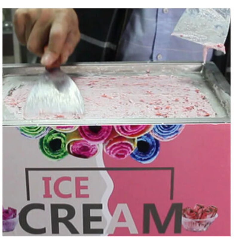 アイスクリームメーカー】 ロールアイス 機械 110V 家庭用 簡単 【業務