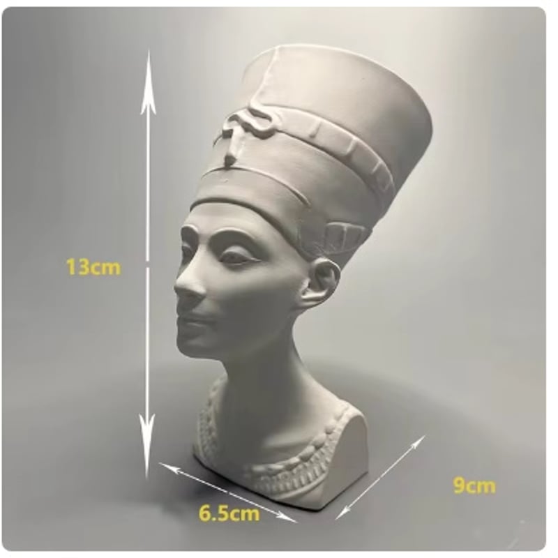 オブジェ】 置物 王妃 ネフェルティティ 第18王朝 胸像 エジブト 歴史