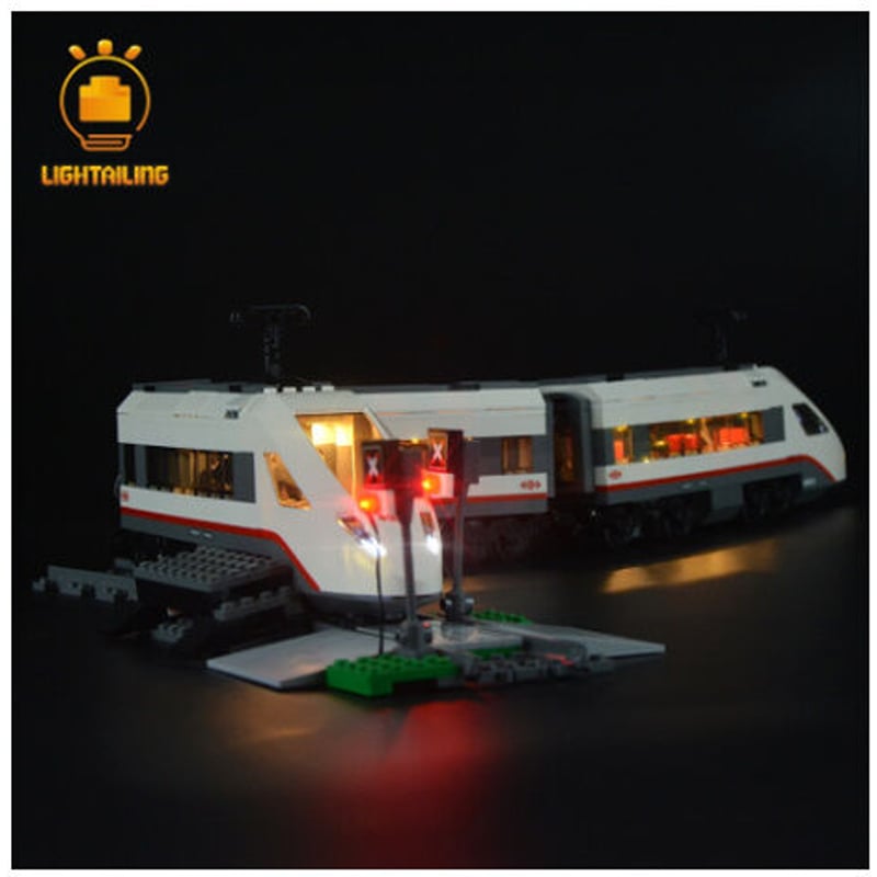 レゴ シティ 60051 ハイスピードパッセンジャートレイン 互換 LED