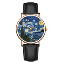星月夜 ゴッホ 腕時計 フィンセントファンゴッホ The starry night  おしゃれ カジュアル 幻想的 ポスト印象派