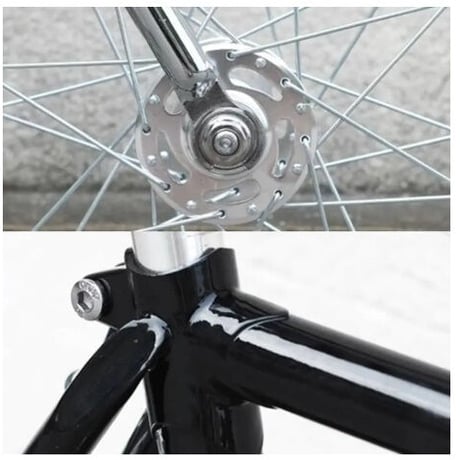 レトロスチール ピストバイク セット クルーザースタイル 西海岸風 48cm 52cmトラックバイク700C