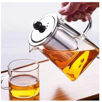 ティーポット 耐熱ガラス 洗いやすい おしゃれ お茶 紅茶 コーヒー アウトドア 550ml かわいい おしゃれなデザインで食卓を彩る