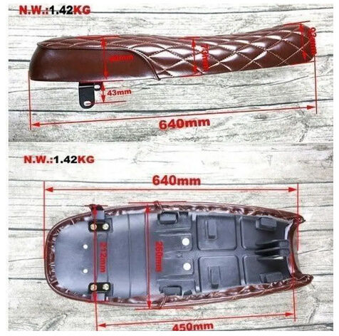 カフェレーサー シートSR400/500 W400 GB250 250TR ST250 GN1