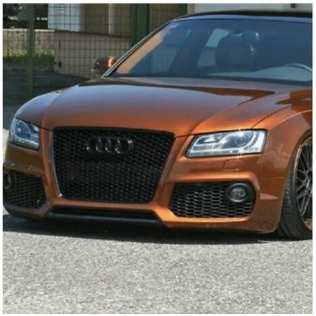 アウディ Audi A5 フロントバンパーメッシュ メッシュグリル 2007～2011 ブラック カーアイテム