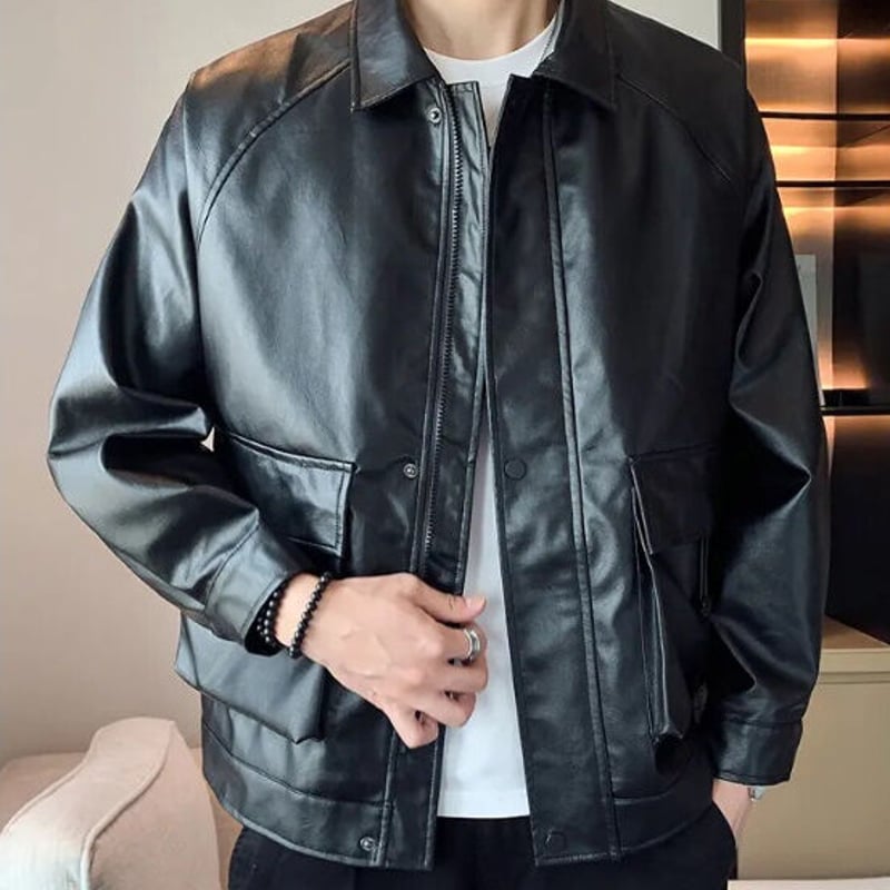 【新品未使用】PAMEO POSE2wayレザージャケット PAMEO POSE（パメオポーズ）の「2way PU Field Jacket（ブルゾン