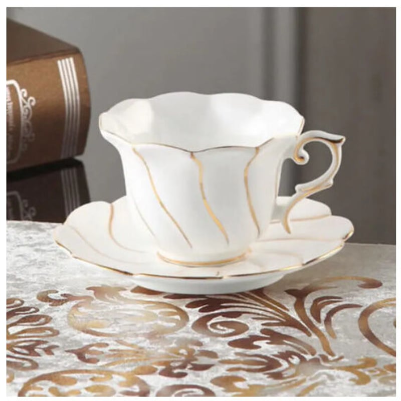 ティーカップ 200ml ソーサー スプーン 3点セットエレガント 器 ボーン