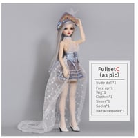 BJD 球体関節人形 手作り 女性 本体＋眼球＋メイクアップ済み 女の子 1