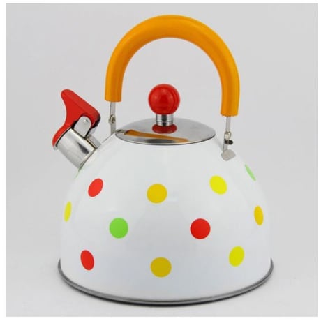 【カワイイ！】カラフル ドット ウォーター 2.5L ケトル
