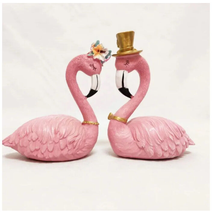 アンティーク　置き物　ピンクフラミンゴ nusa_10224800767