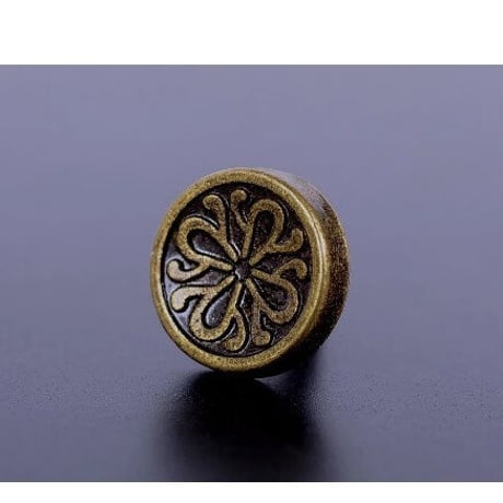 レザークラフト 10mm 50個セット ボヘミアン 花 リベット スタッド 鋲 コンチョ 革細工